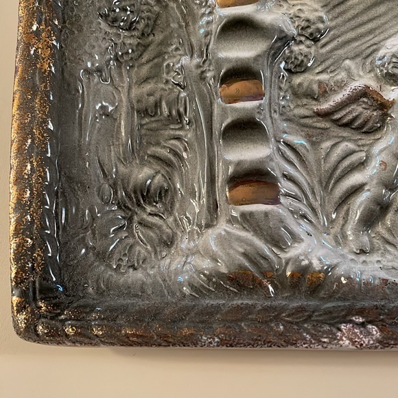 Vintage 1950’s Sutton’s Creation Hand Painted Porcelain Ashtray W/ Cherub Scene - Picture 4 of 7